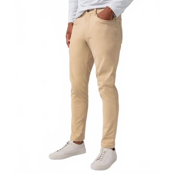 NEW LULULEMON abc slim-fit 5 pocket pant in trench - Picture 1 of 3